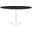 Lippa 54 Inch Artificial Marble Dining Table EEI-5183-WHI-BLK