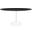 Lippa 60 Inch Artificial Marble Dining Table EEI-5186-WHI-BLK