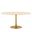 Lippa 60 Inch Artificial Oval Dining Table In Gold