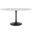 Lippa 60 Inch  Oval Terrazzo Dining Table In Black White