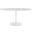 Lippa 60 Inch  Oval Terrazzo Dining Table In White