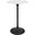 Lippa Black and White 28 Inch Round Artificial Marble Bar Table