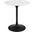 Lippa Black and White 28 Inch Round Artificial Marble Dining Table
