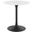 Lippa Black and White 28 Inch Round Wood Dining Table