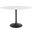 Lippa Black and White 48 Inch Oval Wood Top Dining Table