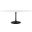Lippa Black and White 78 Inch Oval Wood Dining Table
