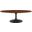 Lippa 48 Inch Oval-Shaped Coffee Table In Black Walnut