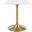 Lippa Gold and White 24 Inch Square Wood Top Dining Table