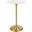 Lippa Gold and White 28 Inch Artificial Marble Bar Table