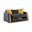 Lippa Loveseat In Black and Gold