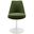 Lippa Performance Velvet Swivel Dining Chair In White and Moss Green