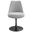 Lippa Upholstered Swivel Dining Chair In Black and Light Gray