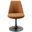 Lippa Vegan Leather Swivel Dining Chair In Black and Tan
