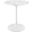 Lippa White 28 Inch Round Artificial Marble Dining Table