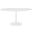 Lippa White 60 Inch Oval Artificial Marble Dining Table