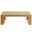 Lirienne Outdoor Patio Aluminum Faux Wood Coffee Table In Natural