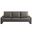 Lirienne Outdoor Patio Aluminum Sofa In Smoke Gray