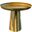 Lisa End Table In Matt Gold