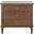 Lisabet 3 Drawer Wood Nightstand In Brown