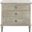 Lisabet 3 Drawer Wood Nightstand In Light Grey