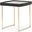 Lisbon Side Table In Silken Matte Black