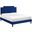 Liva Performance Velvet King Bed In Navy