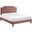 Liva Performance Velvet Twin Bed In Dusty Rose