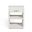 Livia Small Bedside Chest In Antique Brass and White