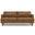 Livingston Top Grain Genuine Leather 76 Inch Sofa In Caramel Brown