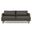 Livingston Top Grain Genuine Leather 76 Inch Sofa In Coal
