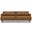 Livingston Top Grain Genuine Leather 90 Inch Sofa In Caramel Brown