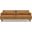 Livingston Top Grain Genuine Leather 90 Inch Sofa In Sienna