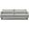Livingston Woven-Blend Fabric 90 Inch Sofa In Mist Grey