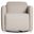 Livvy Fabric Power Motion Swivel Chair In Beige and Tan