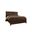 Lodge and Loft King Radius Poster Bed with Footboard Storage In Dark Oak