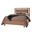 Lodge and Loft Queen Floating Panel Bed In Blond Oak