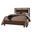 Lodge and Loft Queen Floating Panel Bed In Dark Oak