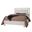 Lodge and Loft Queen Floating Panel Bed In Soft White