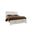 Lodge and Loft Queen Radius Poster Bed with Footboard Storage In Soft White