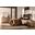 Lodge and Loft Upholstered Bedroom Set In Sedona Brown and Blond Oak