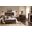Lodge and Loft Upholstered Bedroom Set In Sedona Brown and Dark Oak