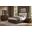 Lodge and Loft Upholstered Storage Bedroom Set In Ivory Cream and Dark Oak