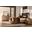 Lodge and Loft Upholstered Storage Bedroom Set In Sedona Brown and Blond Oak