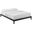 Lodge Full Wood Platform Bed Frame In Cappuccino