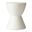 Loft Fiberglass Outdoor Side Table In White