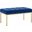 Loft Gold Navy Stainless Steel Leg Medium Performance Velvet Bench
