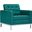 Loft Teal Upholstered Fabric Arm Chair