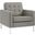 Loft Upholstered Fabric Armchair In Granite