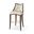 Logan Leather Barstool In Walnut