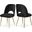 Logan Velvet Dining Chair Set of 2 In Black